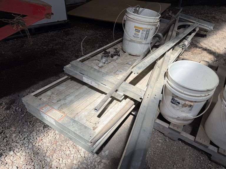 8’Tx82”W Overhead Door with Hardware, Used