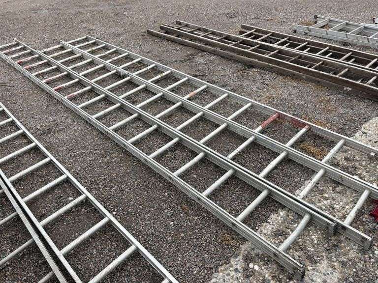 (3) Aluminum Step Ladders, 16’-18’, Buying All for One Money