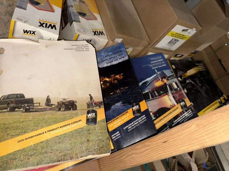 Assortment of (49) Filters, All New In Box, Fuel, Coolant, Hyd, Engine Oil, (6) Filter Interchange C