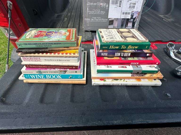 Group of Wine and Beer Brewing Books