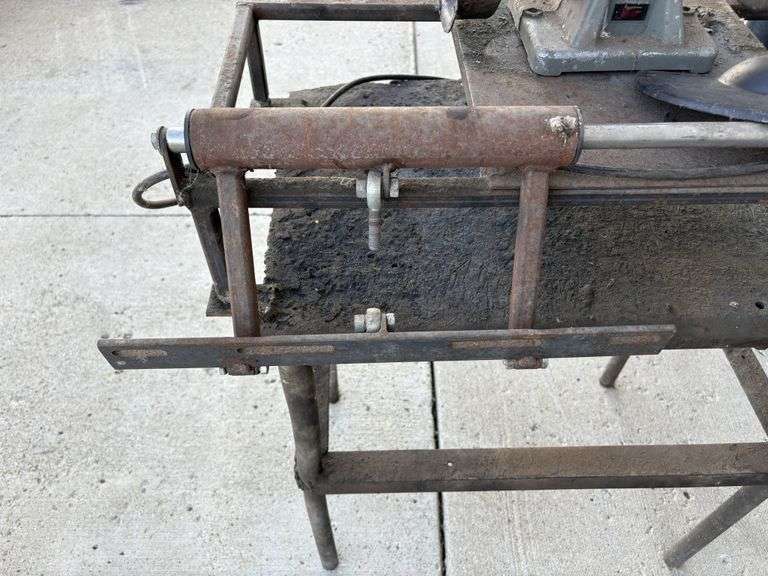 Tradesman 8275 8” Bench Grinder, 3/4 HP, on Steel Stand, was used to grind carbides for skis