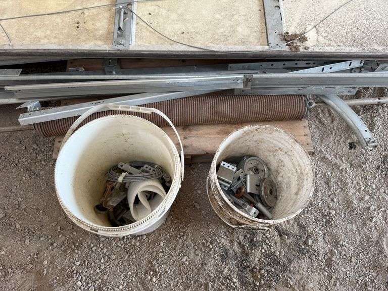 8’Tx10’W Overhead Door with Hardware, Used