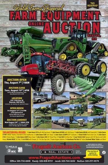 *No Reserve* Walsh Farms Dispersal Online Only Auction *Auction is Open!*