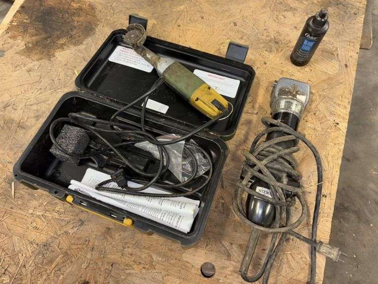 Stewart Oster Clipmaster Cattle Clipper; Merlin Hoof Trimmer, * both work per seller