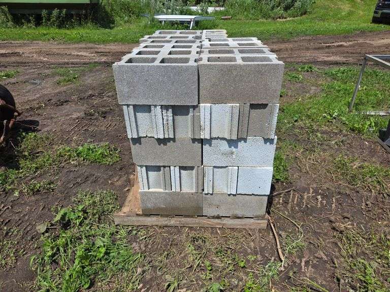 Pallet of Cement Blocks