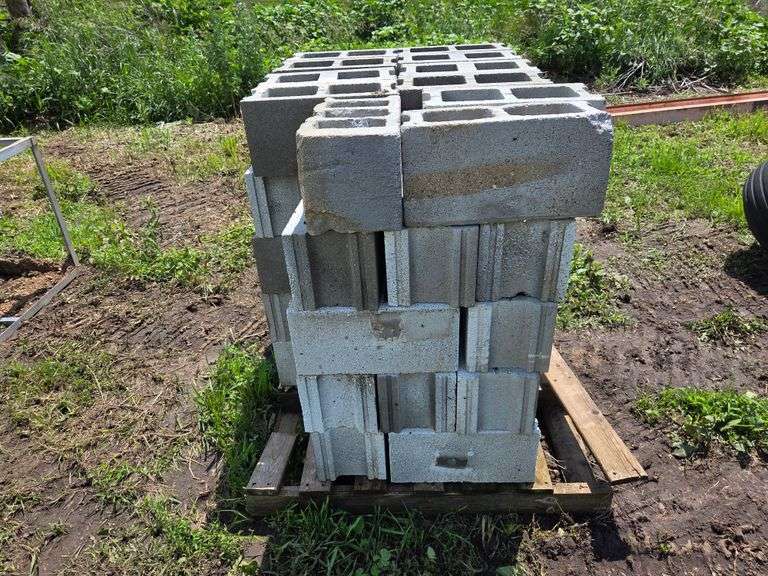 Pallet of Cement Blocks