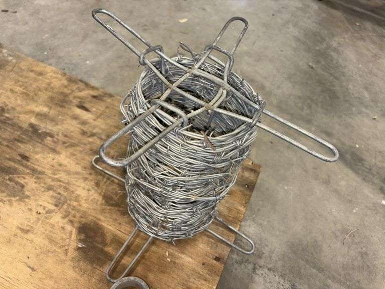 Gate Latch; Unused Barbed Wire