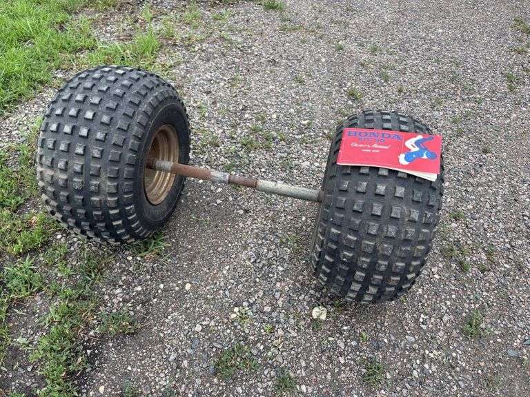 Rear Axle off of Honda 90 3 Wheeler, 1973 Honda ATC90 Original Owners Manual