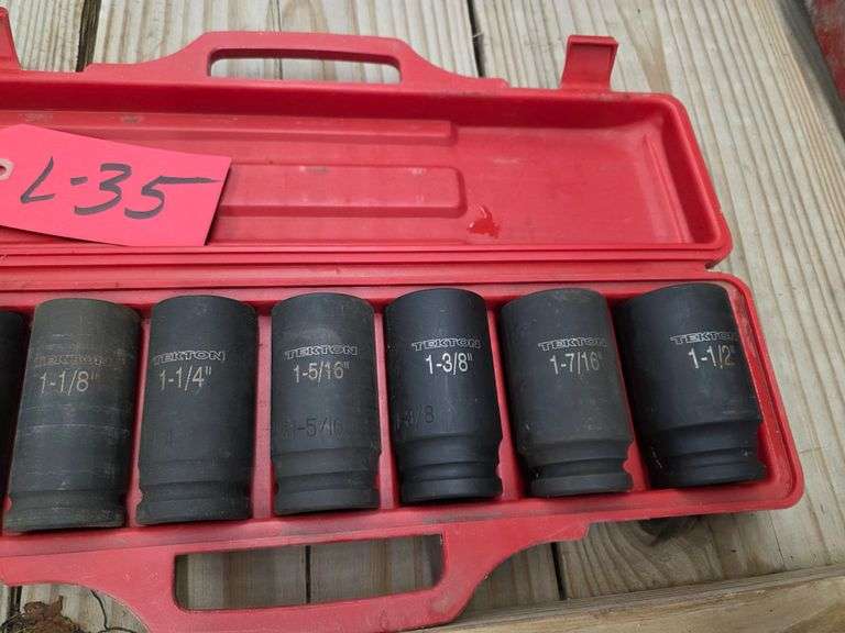 Tekton ¾” Impact Sockets, 1” – 1 ½”