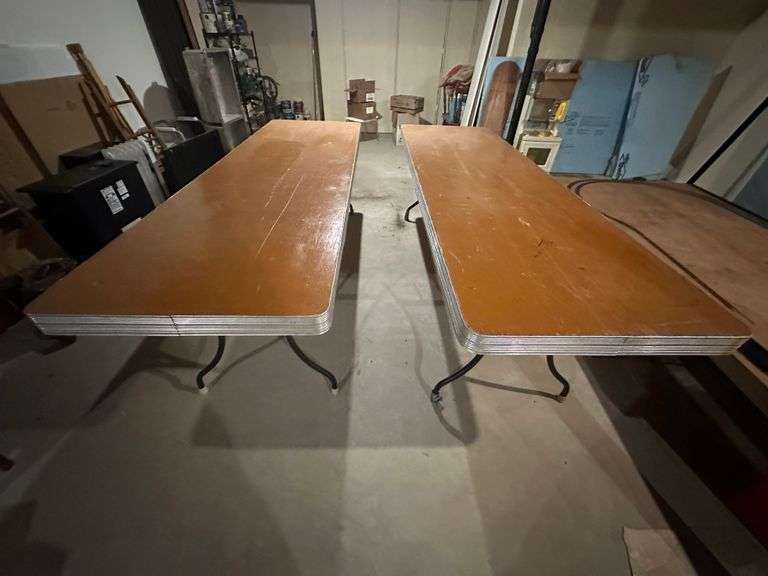 (2) Heavy Duty Folding Tables, 30” x 96”, Buying Both for One Money