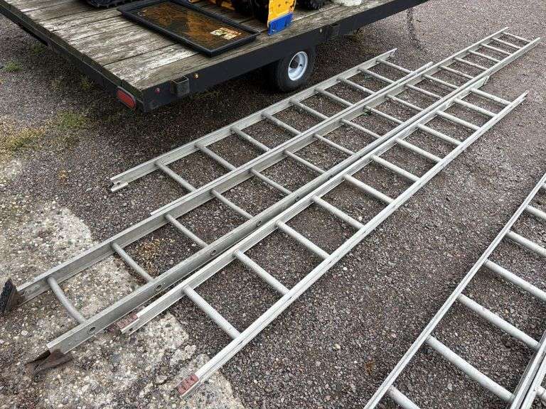 (3) Aluminum Step Ladders, 10’-18’, Buying All for One Money