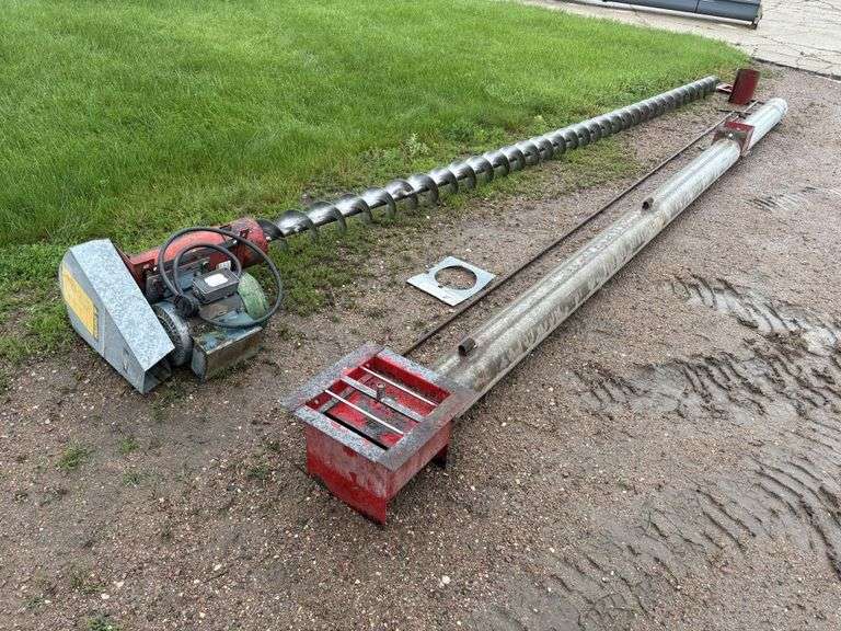 Sudenga Sump Auger and Tube, out of 36’ Bin, 8”, with 5HP 1Ph, 220V, 50A Plug