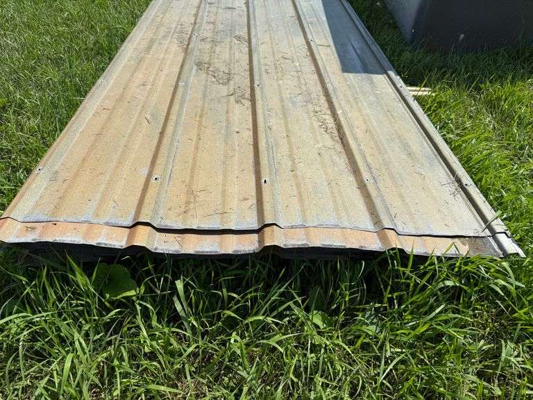(10) 12’ Sheets of Used Metal, Buying All for One Money