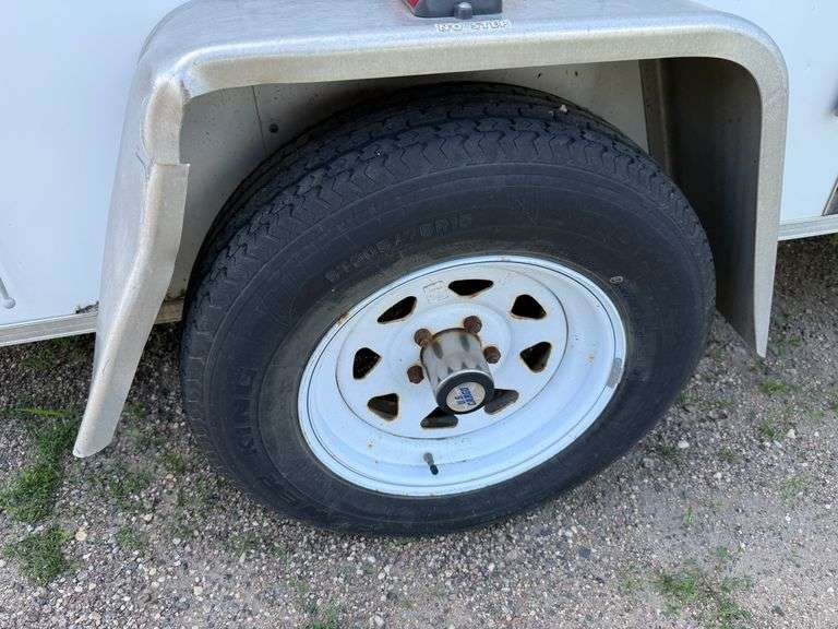 US Cargo 6’ x 10’ Enclosed Trailer, 2” Ball, Double Rear Doors, ST205/75R15 Tires on 5 Bolt Rims, Li