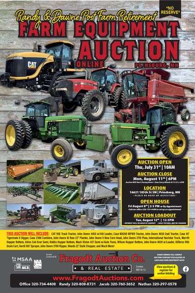 *No Reserve* Randy and Dawne Post Farm Retirement Auction *Auction Is Open!*