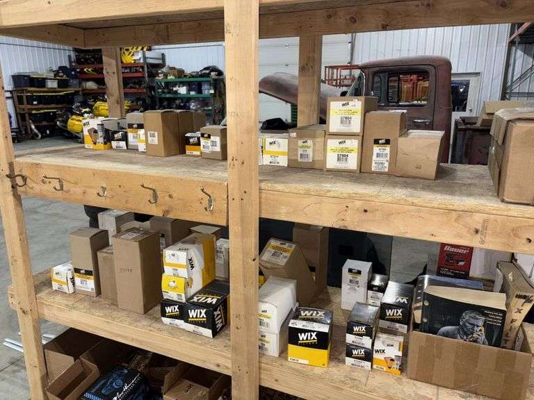 Assortment of (49) Filters, All New In Box, Fuel, Coolant, Hyd, Engine Oil, (6) Filter Interchange C