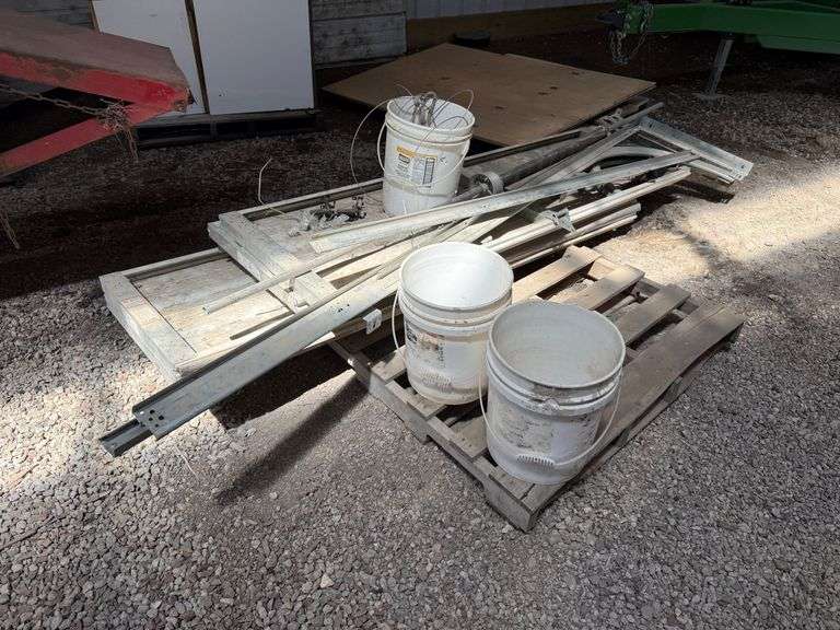 8’Tx82”W Overhead Door with Hardware, Used
