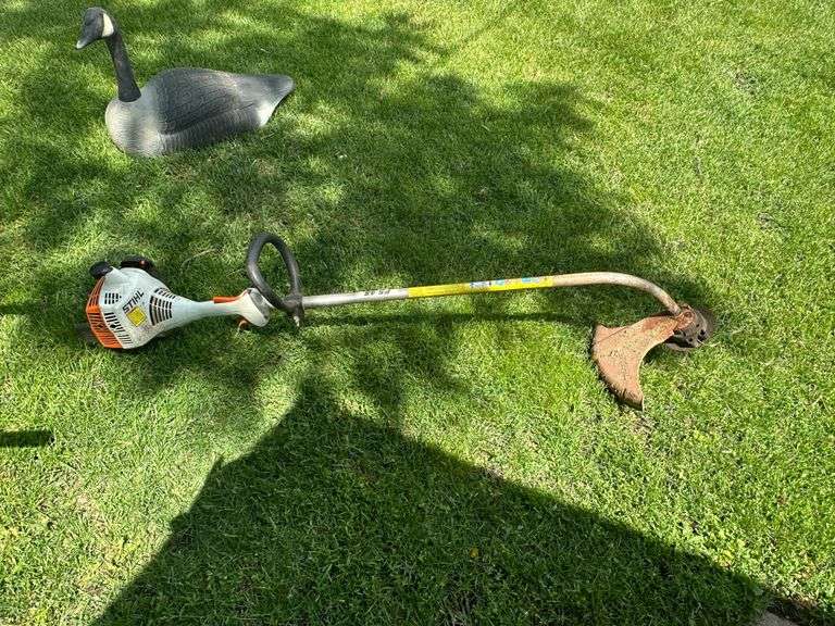 Stihl FS45 Gas Operated Weed Trimmer, Needs to be Tuned up, but Did Start