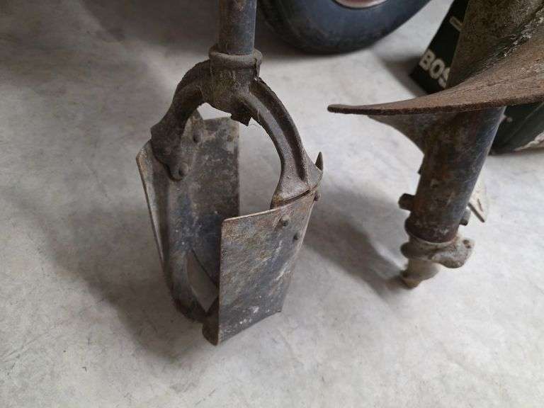 12” Auger Bit and Hand Post Hole Digger