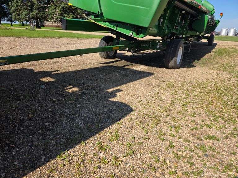 Unverferth AWS-42 All Wheel Steer Header Trailer, Extendable Hitch, 11L-15 Tires, Sickle Storage, SN