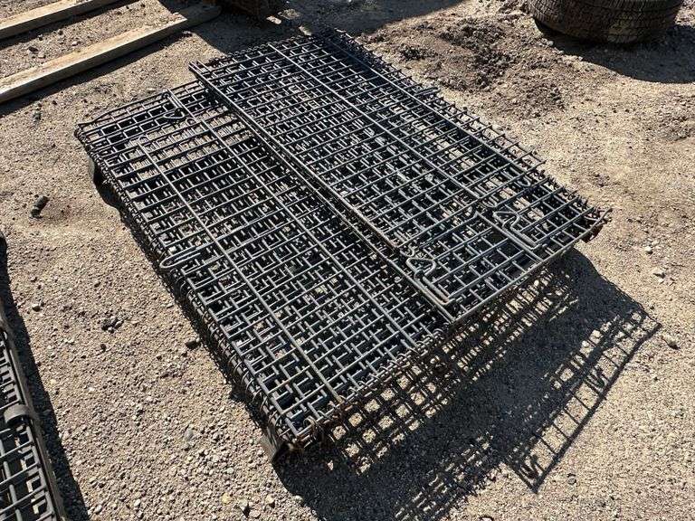 Collapsable Wire Mesh Crate, 40” x 48” x 27” Tall (2)