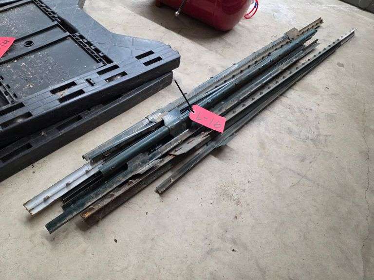 Approx 10 Steel Fence Posts, Mostly Light Duty