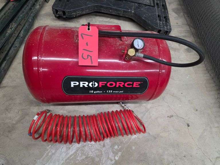 Pro Force 10 Gallon 135 Max PSI Air Tank