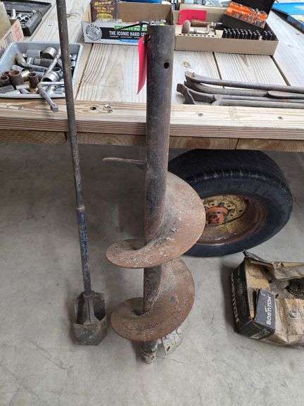 12” Auger Bit and Hand Post Hole Digger