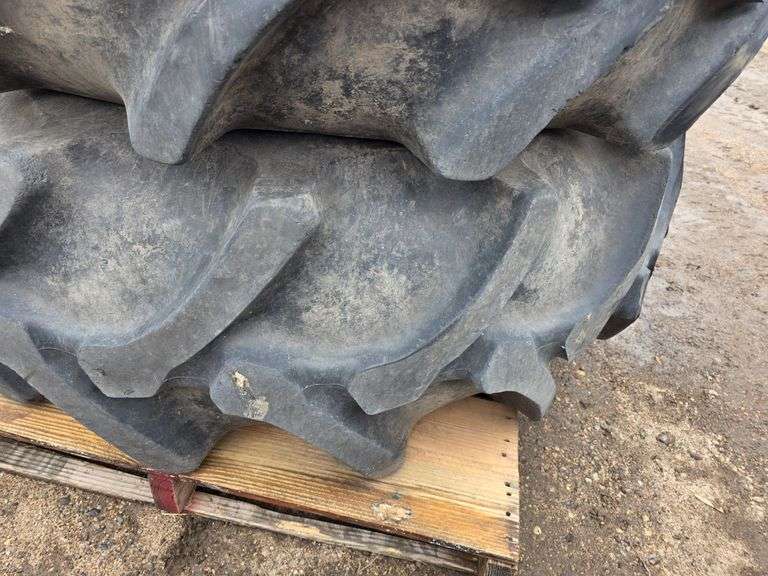 (2) 18.4-30 Firestone Champion Spade Grips on 12 Bolt Rims, Off Magnum ...