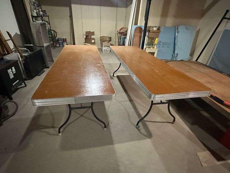 (2) Heavy Duty Folding Tables, 30” x 96”, Buying Both for One Money