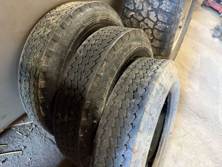 (3) 4.80-12 Tires, Buying All for One Money