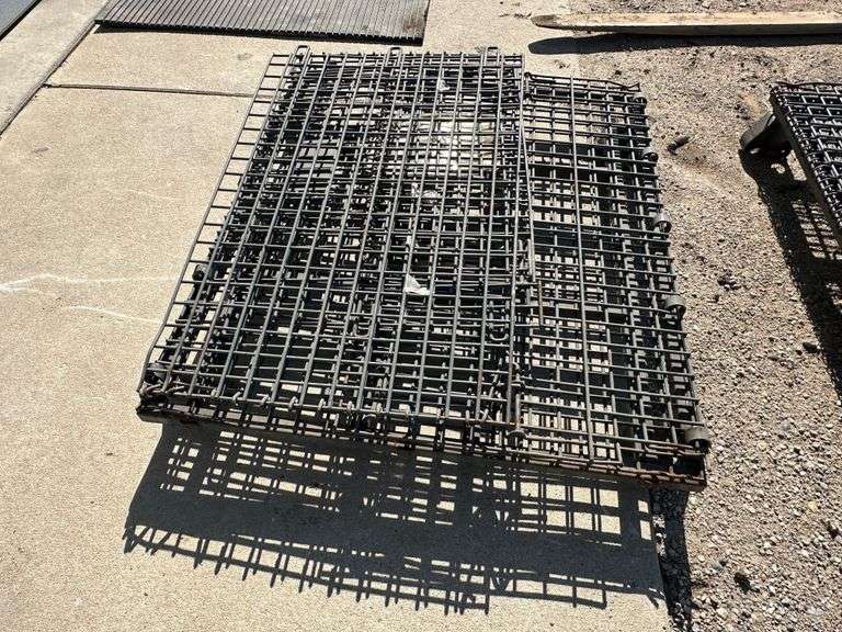 Collapsable Wire Mesh Crate, 40” x 48” x 27” Tall (1)