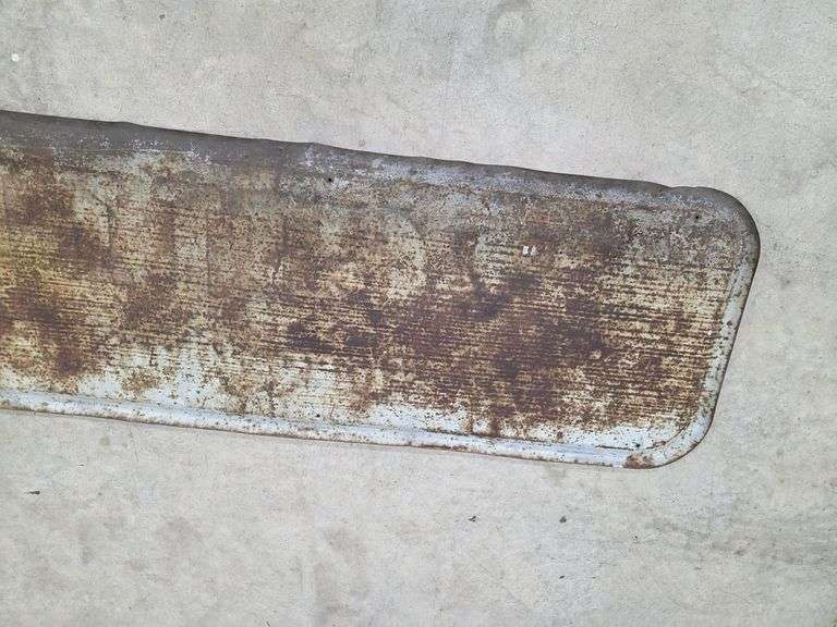 Gillette Tires – Batteries – Accessories Metal Sign, Approx 19” x 72”