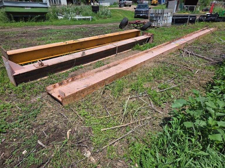 Beams for Overhead Crain, 2 Vertical and 1 Horizontal, Verticals are 10” I Beams and Measure 10” x 1