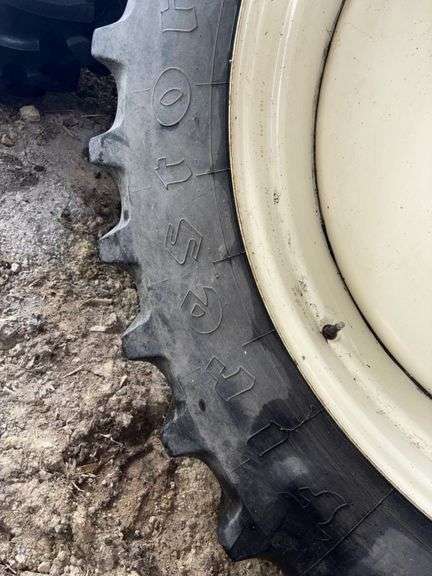 (2) Firestone All Traction 23 480/80R46 Tires on 10 Bolt Rims, 11” Centers