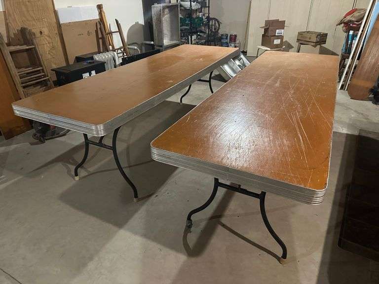 (2) Heavy Duty Folding Tables, 30” x 96”, Buying Both for One Money