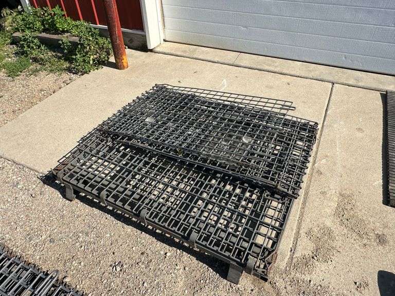 Collapsable Wire Mesh Crate, 40” x 48” x 27” Tall (1)