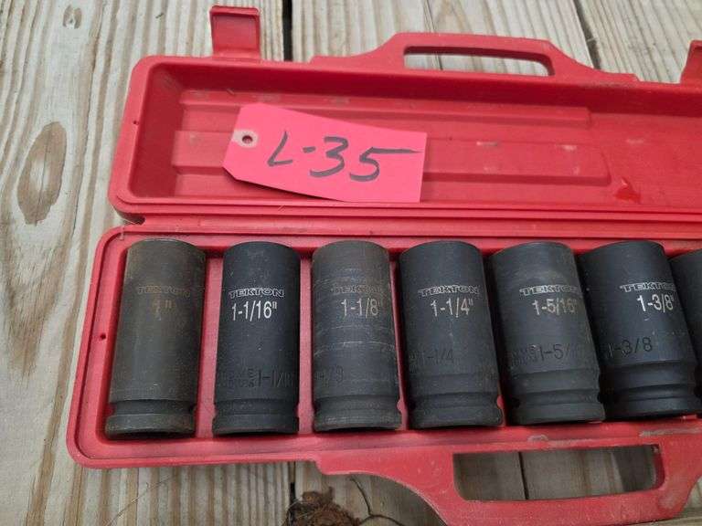 Tekton ¾” Impact Sockets, 1” – 1 ½”