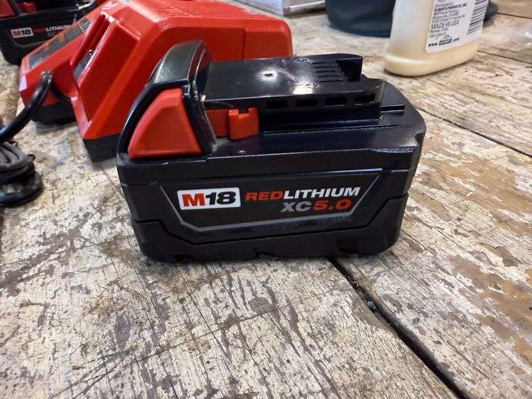 New Milwaukee M18 SC 5.0 Amp Battery and Charger