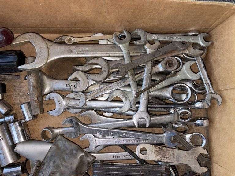 Assorted Tools, including: wrenches, sockets, allen wrenches, and more