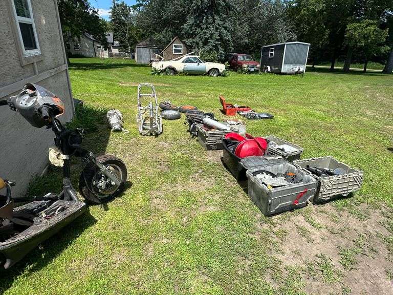 2 Scooters, Believed to be Longbo Brand, all Taken Apart and Most of the Parts Should be There Per S