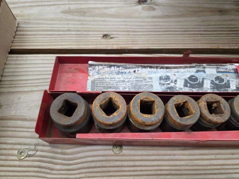 ¾” Impact Sockets, 9 Pieces