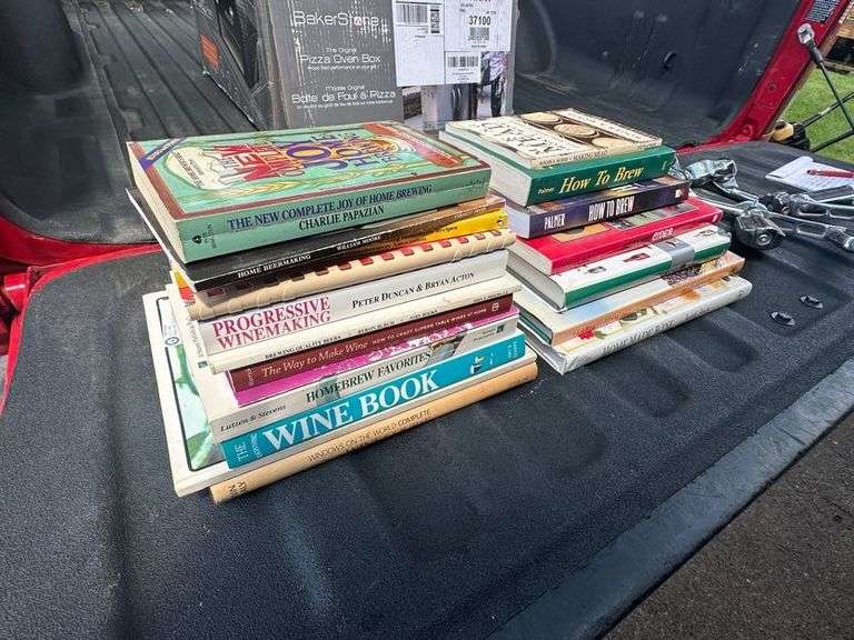 Group of Wine and Beer Brewing Books