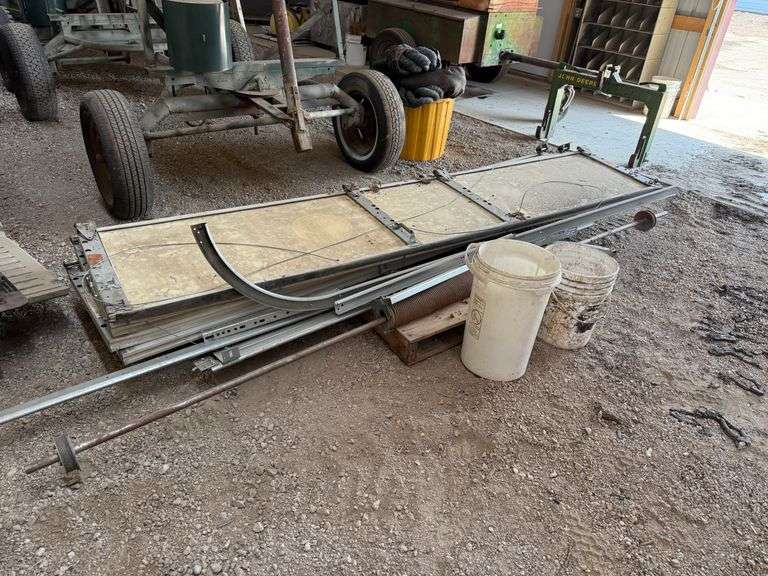 8’Tx10’W Overhead Door with Hardware, Used