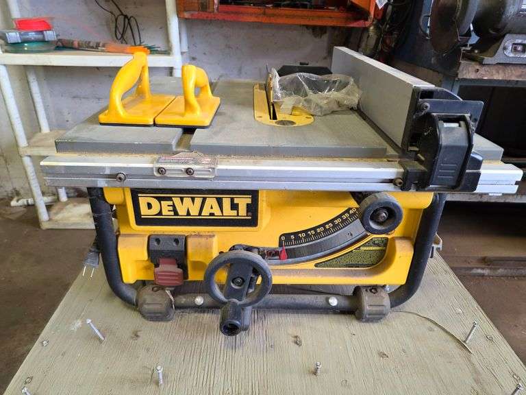 DeWalt Model DW745 10” Table Saw with Stand, *Must be Picked Up By Friday, July 25th. No Exceptions!