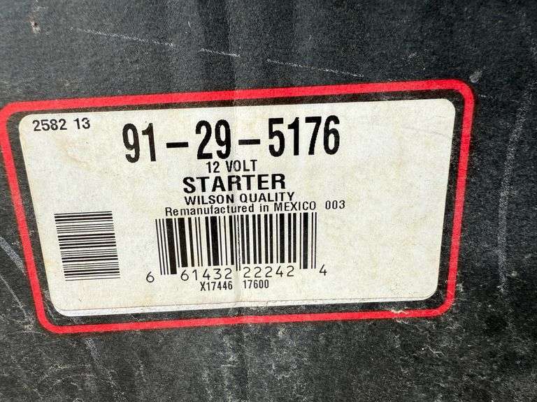 New Wilson Starter, Part # 91-29-5176
