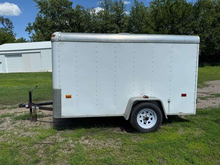 US Cargo 6’ x 10’ Enclosed Trailer, 2” Ball, Double Rear Doors, ST205/75R15 Tires on 5 Bolt Rims, Li