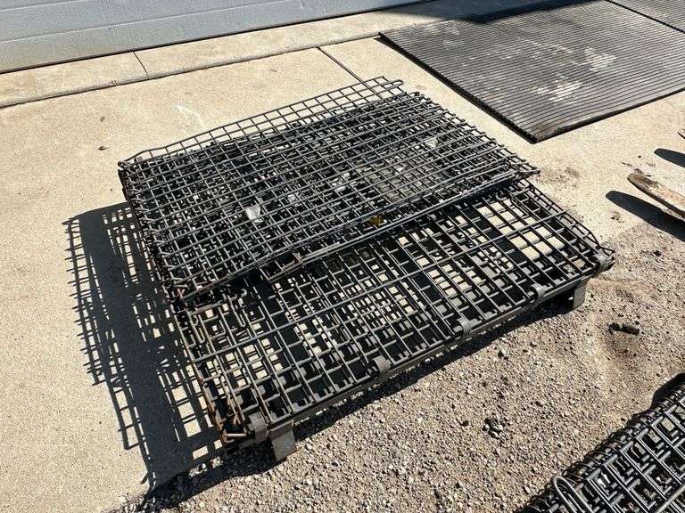 Collapsable Wire Mesh Crate, 40” x 48” x 27” Tall (1)