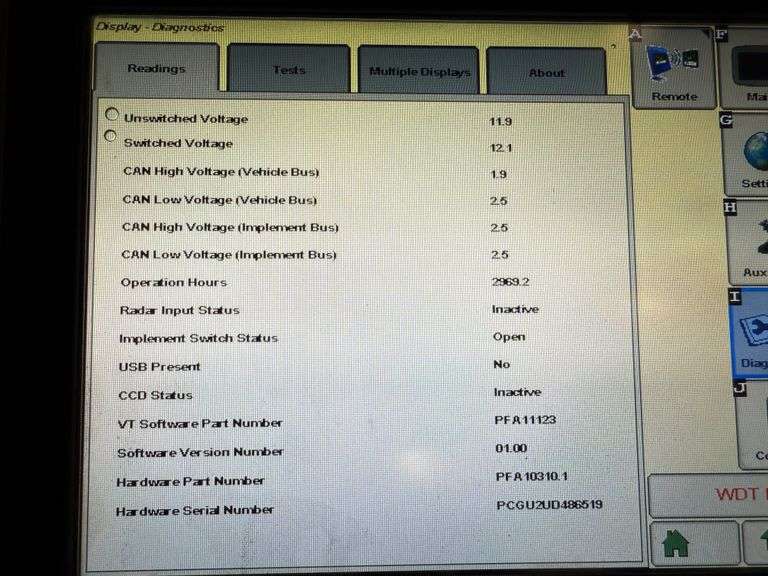 John Deere 2630 Display with SF2, AutoTrac, RowSense, Section Control, 2,969 Hours, SN: PCGU2UD48651