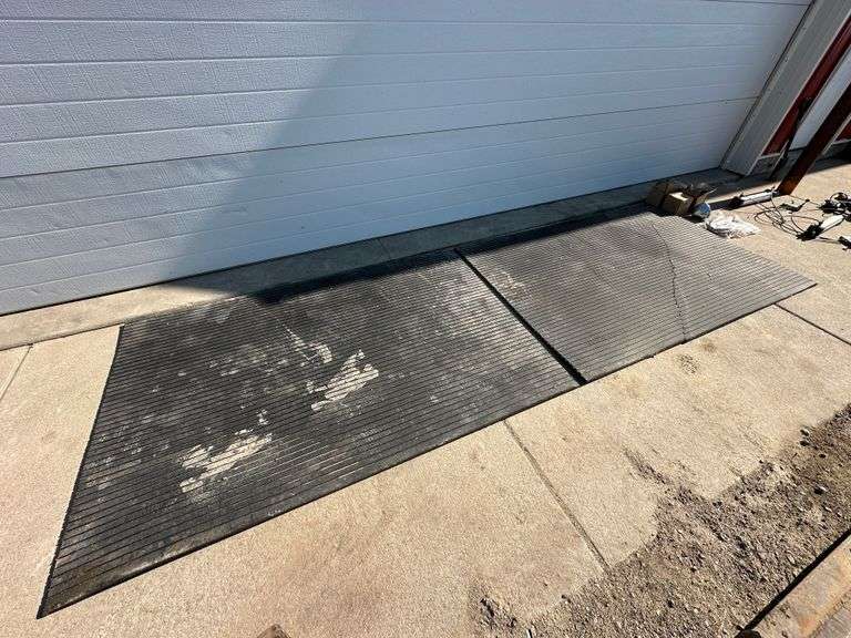 (2) 4’ x 6’ Rubber Matts, ¾” Think, 1 – Has a Tear, Buying All for One Money